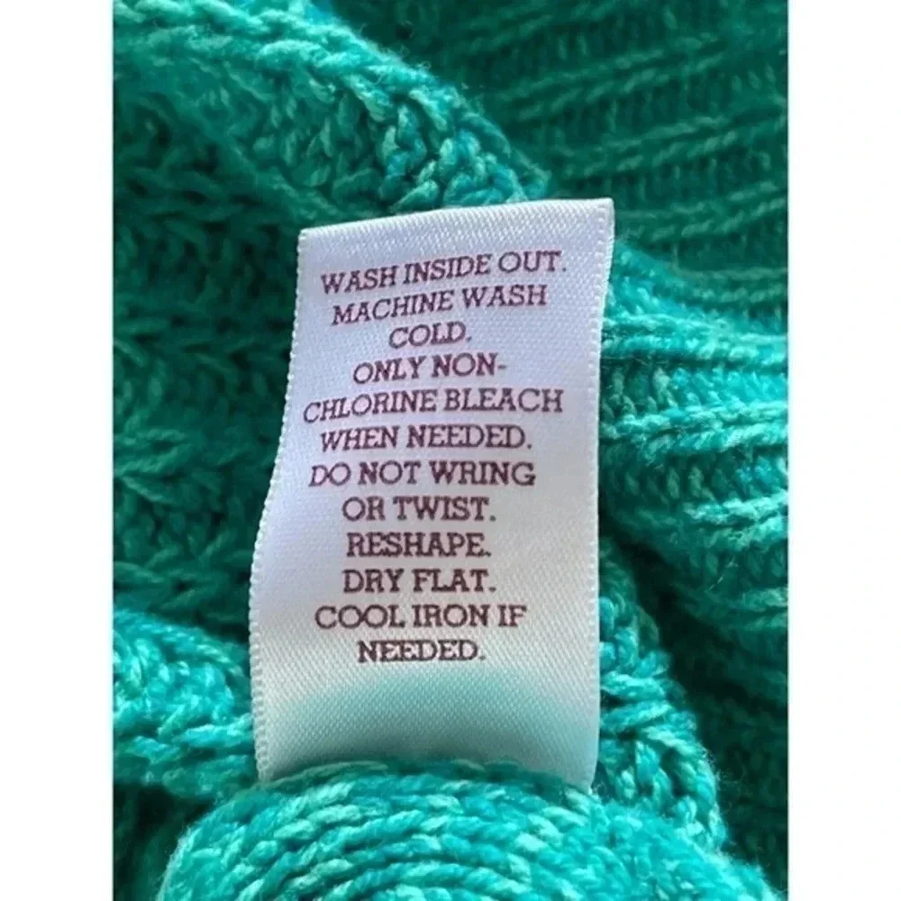SO‎ Long Sleeve Pullover Sweater Juniors Teal Size Large